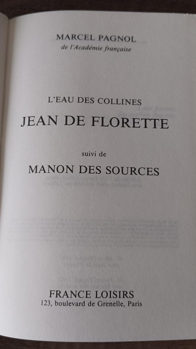 Jean de Florette suivi de Manon des Sources 1988